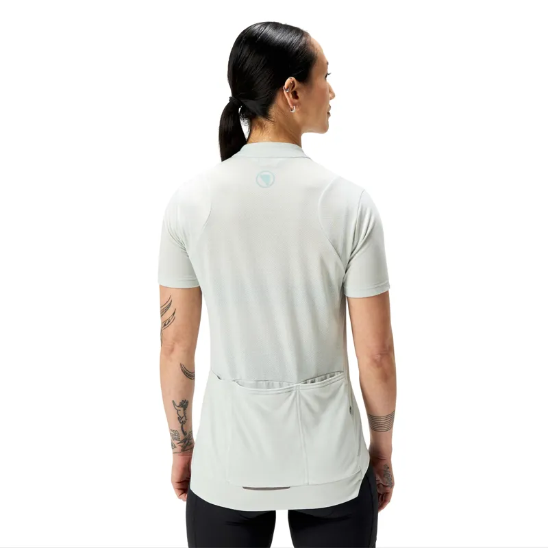 Endura Loop Short Sleeve Zipped Jersey Women Mains Grey-4