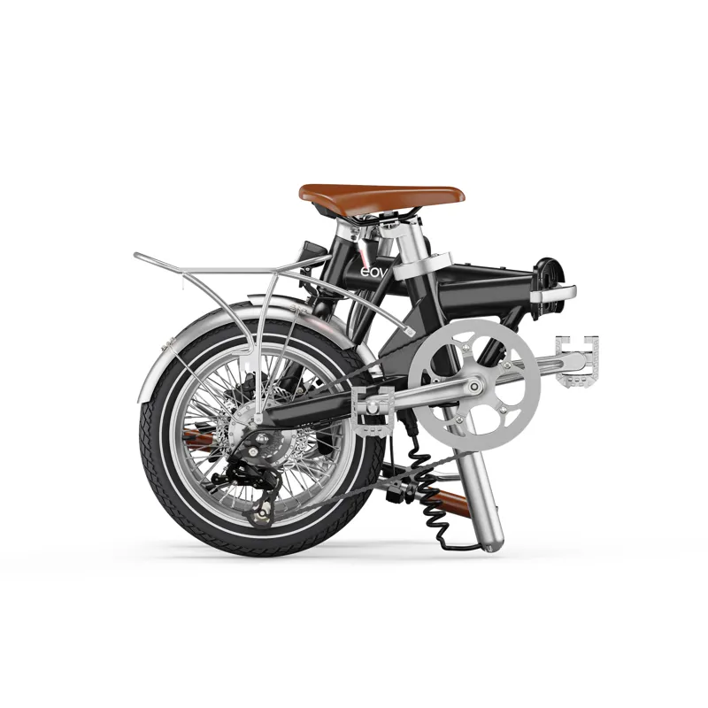 Eovolt Morning Vintage Folding Electric Bike 2025 Satin Black-1