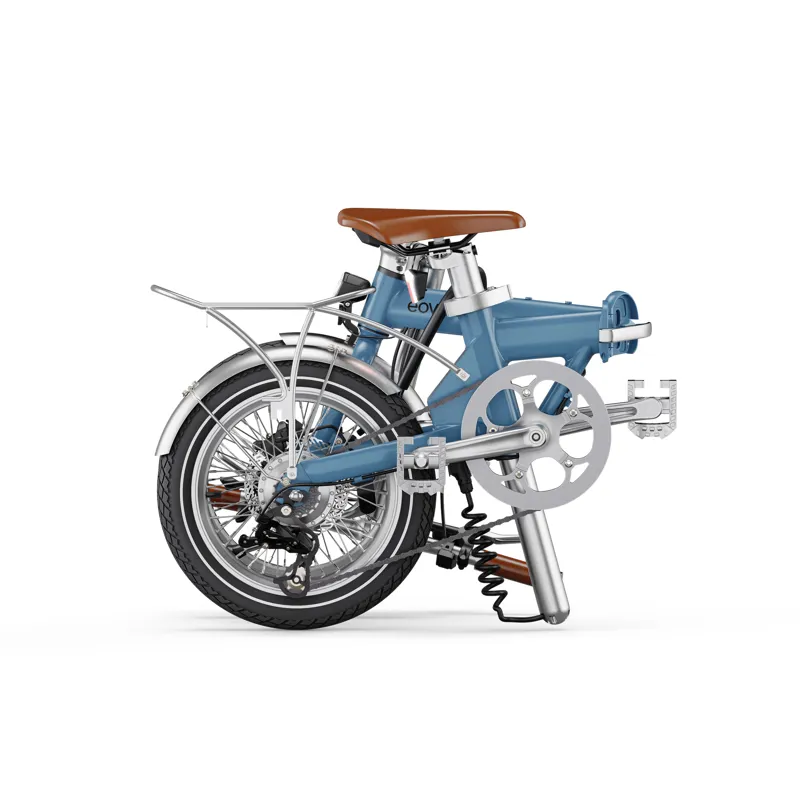 Eovolt Morning Vintage Folding Electric Bike 2025 Satin Blue-1