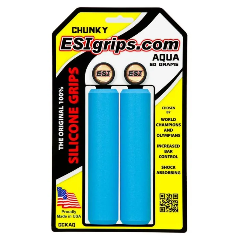ESI Chunky MTB Silicone Grip Aqua