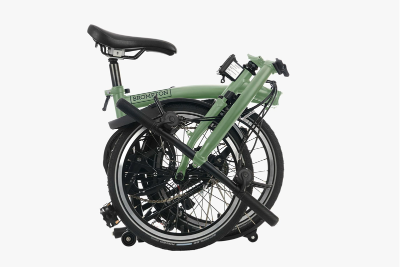 Brompton C-Line Explore Low Bar Folding Bike 2023 Matcha Green-3
