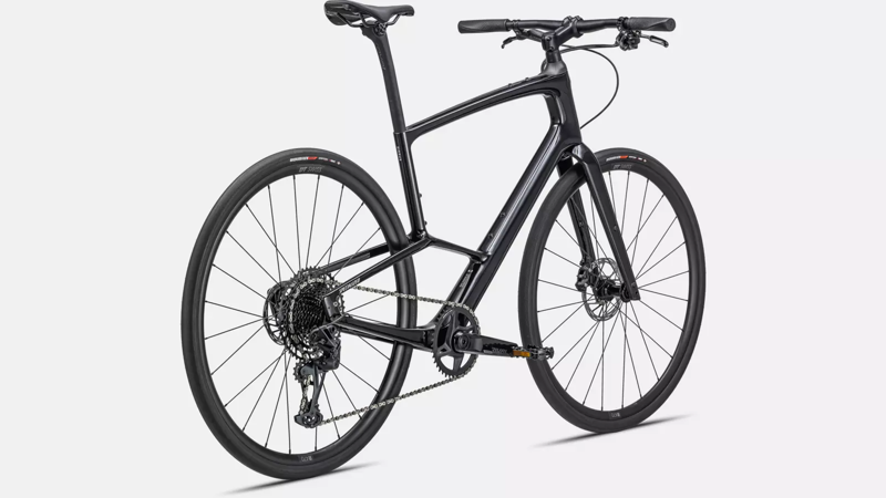 Specialized Sirrus 6.0 Hybrid Bike 2024 Gloss Black/Pearl/Metalic White Silver/Black Reflective-1