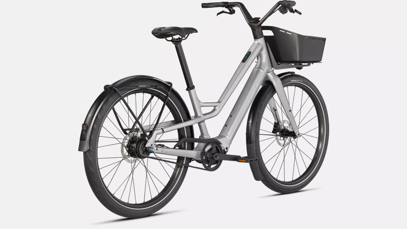Specialized Como SL 5.0 Electric Hybrid Bike 2024 Brushed Silver/Transparent-2