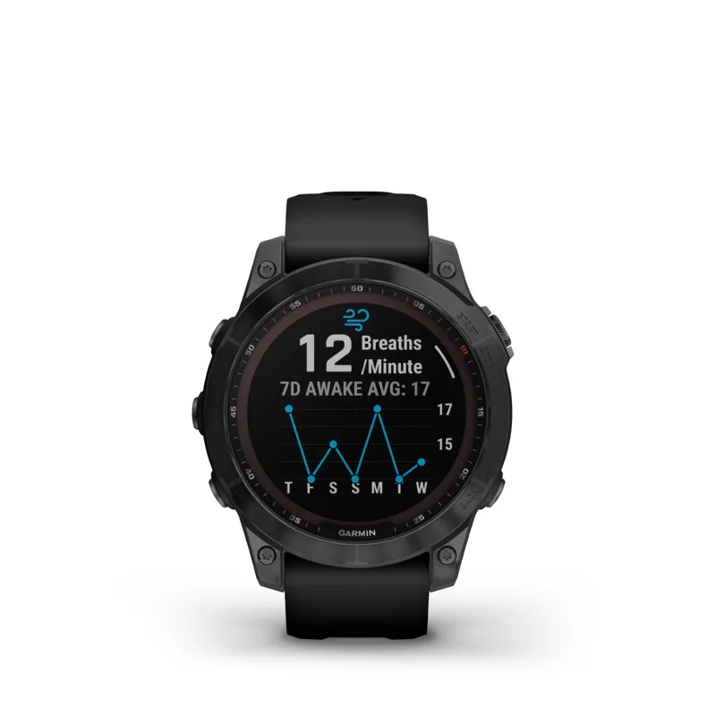 Garmin Fenix 7 Sapphire GPS Watch Black DLC Titanium/Black Band-6
