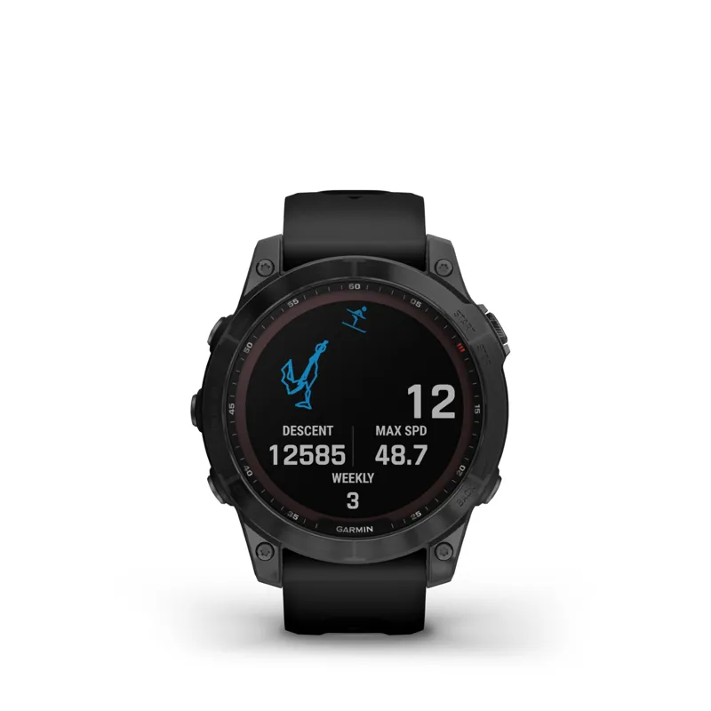 Garmin Fenix 7 Sapphire GPS Watch Black DLC Titanium/Black Band-4