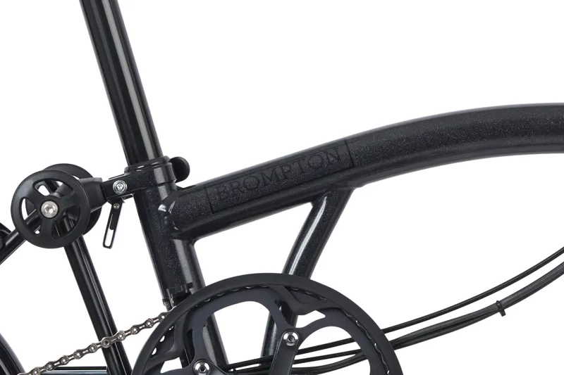Brompton Electric P-Line Urban High Bar Folding Bike 2023 Midnight Black-5