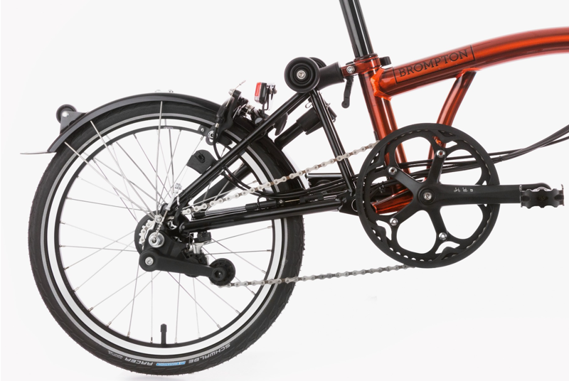 Brompton Electric C-Line Explore High Bar Electric Folding Bike 2022  Flame Lacquer-4