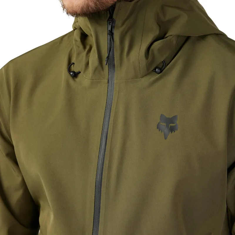 Fox Defend 3L Water MTB Jacket Olive Green-3