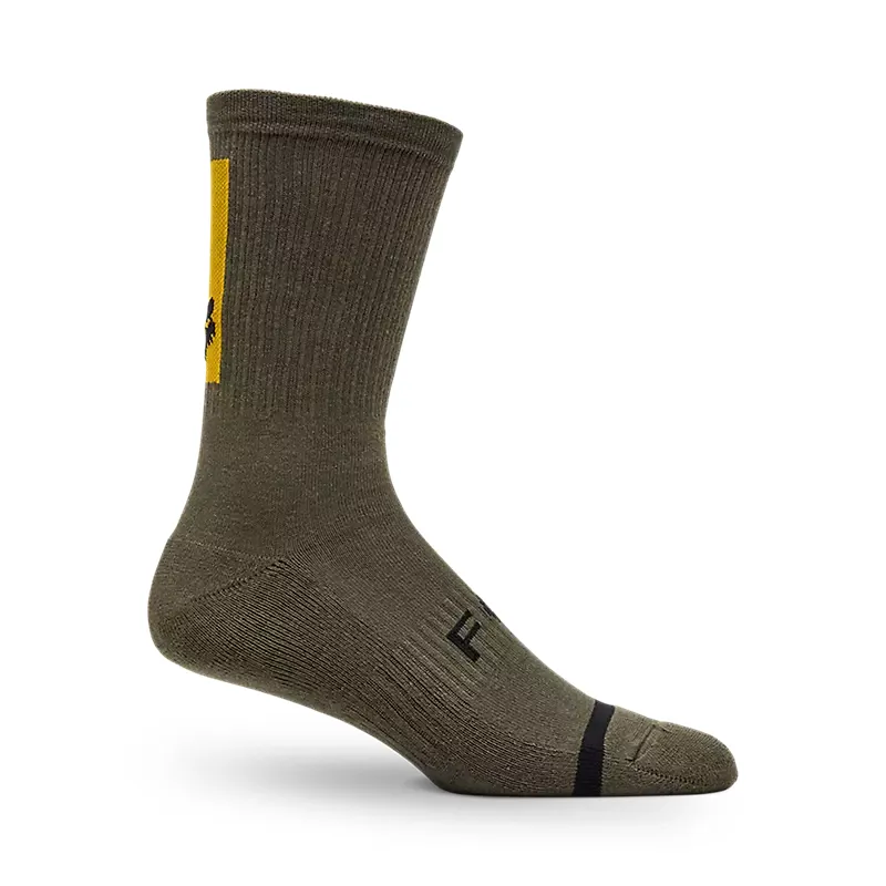 Fox Defend 8in Sock Military Green 