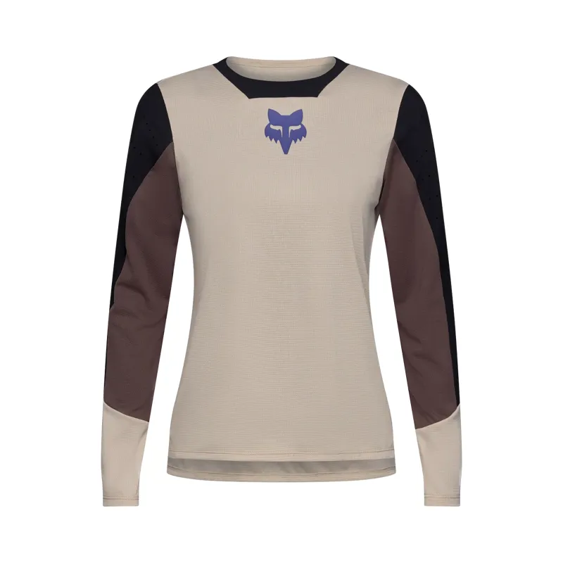 Fox Defend Park Long Sleeve Jersey Women Chalk White