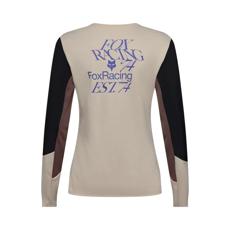Fox Defend Park Long Sleeve Jersey Women Chalk White-1