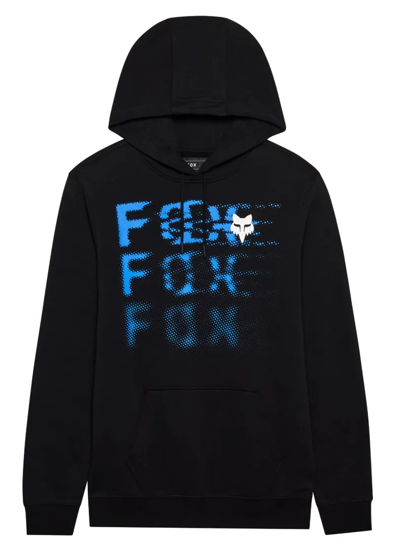 Fox Emotion Pullover Fleece Hoodie Black