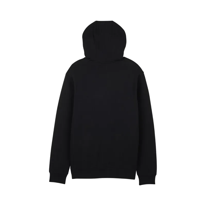 Fox Fox Head Fleece Pullover Hoodie Black-1