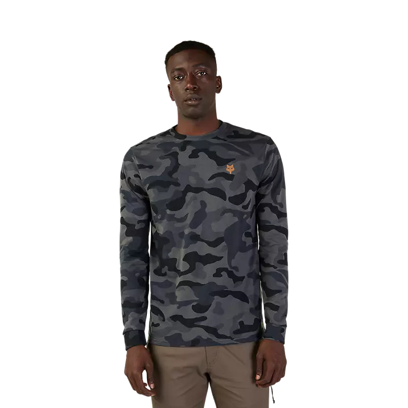 Fox Head LS Tech Tee Black Camo-2