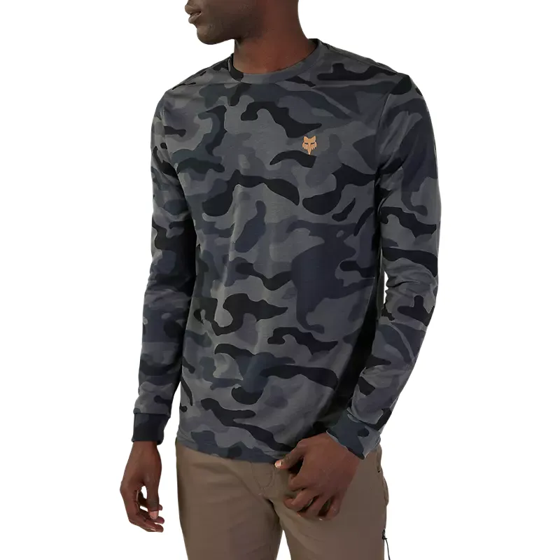 Fox Head LS Tech Tee Black Camo-1
