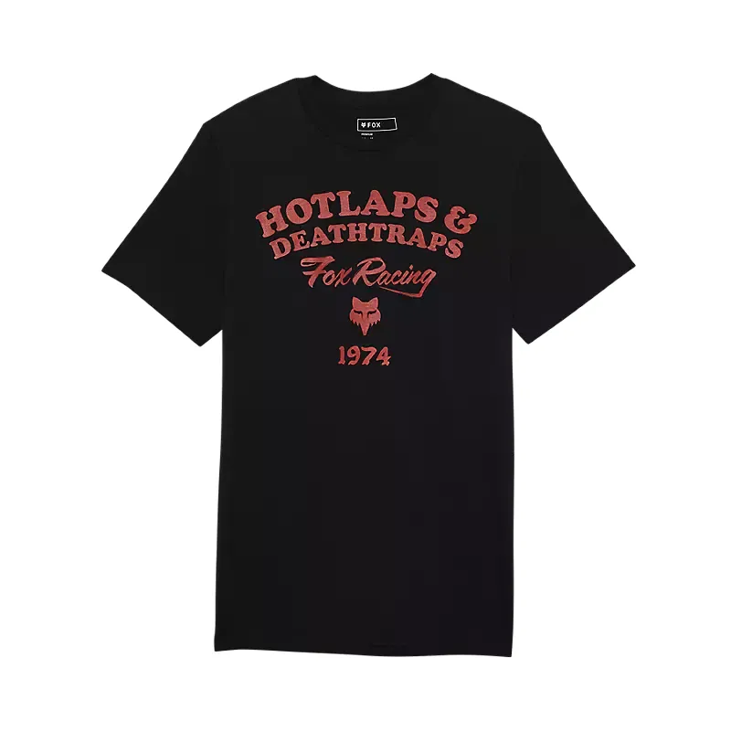 Fox Hotlaps Prem Short Sleeve Tee Shirt Black