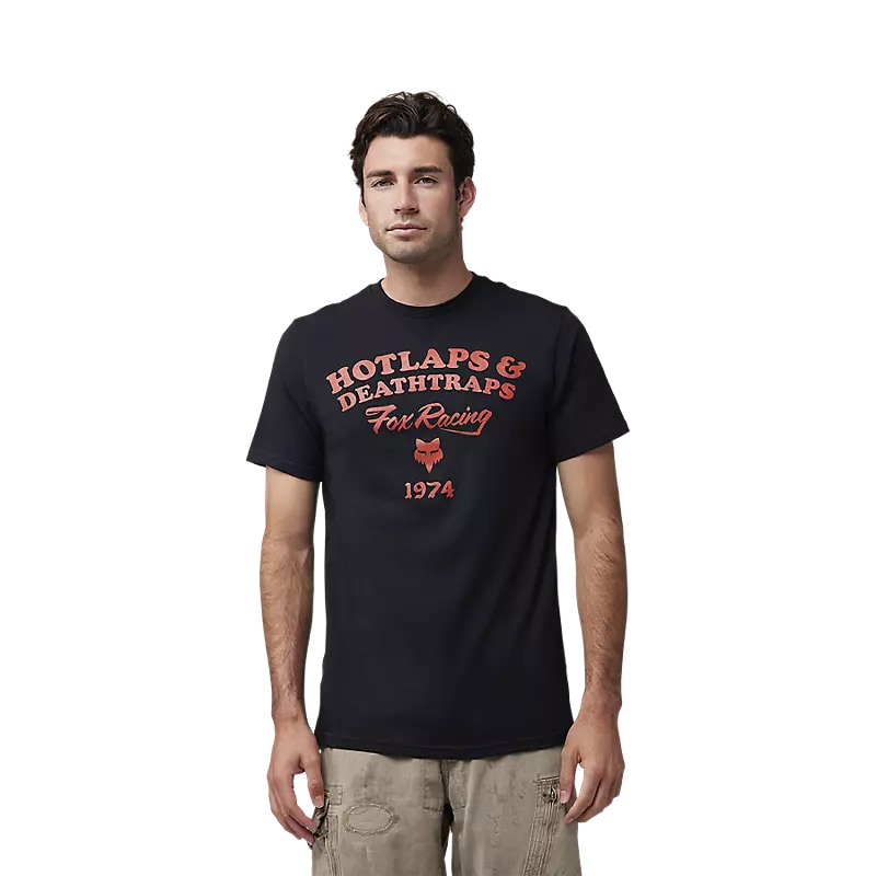 Fox Hotlaps Prem Short Sleeve Tee Shirt Black-2