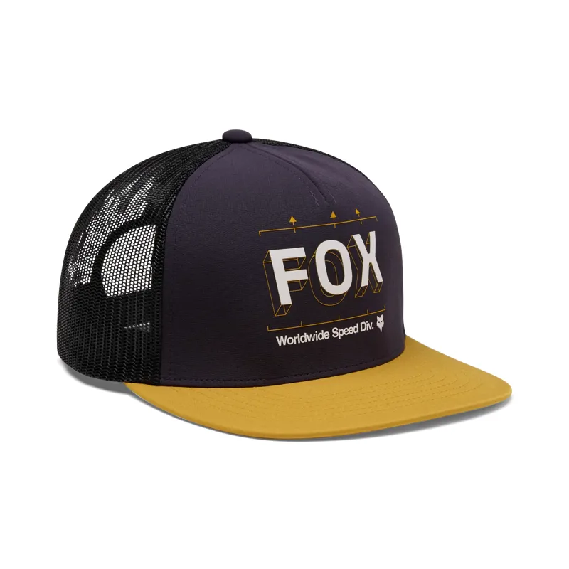 Fox Image Print Snapback Trucker One Size Plum Perfect