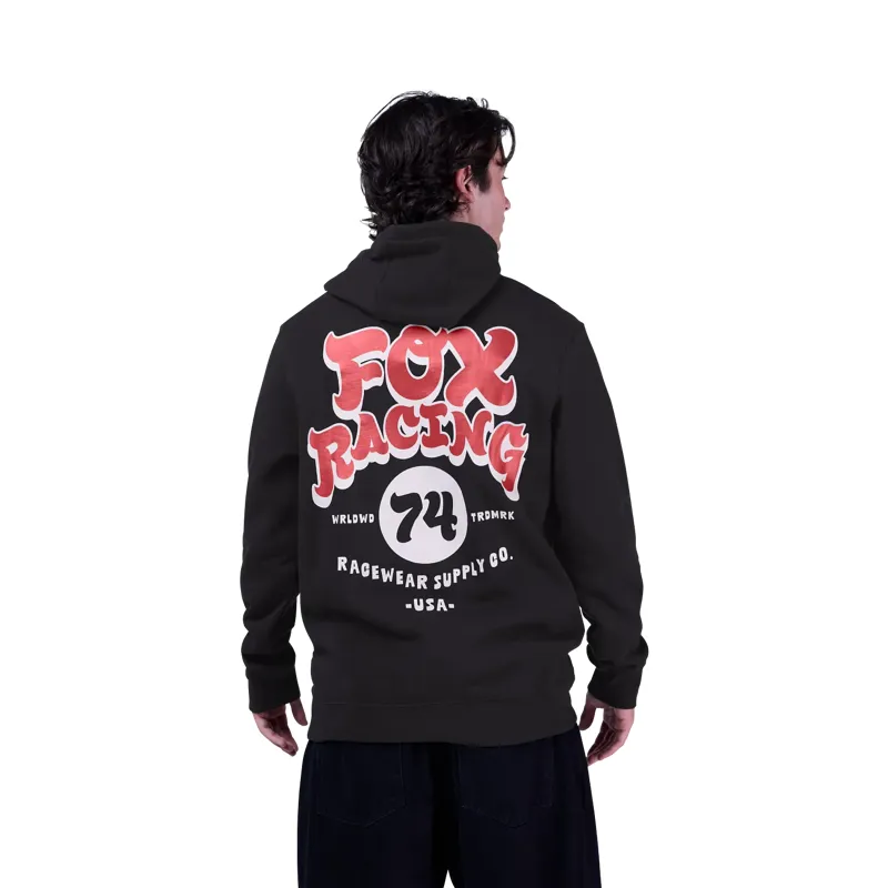 Fox Racewear Fleece Pullover Hoodie Black-3