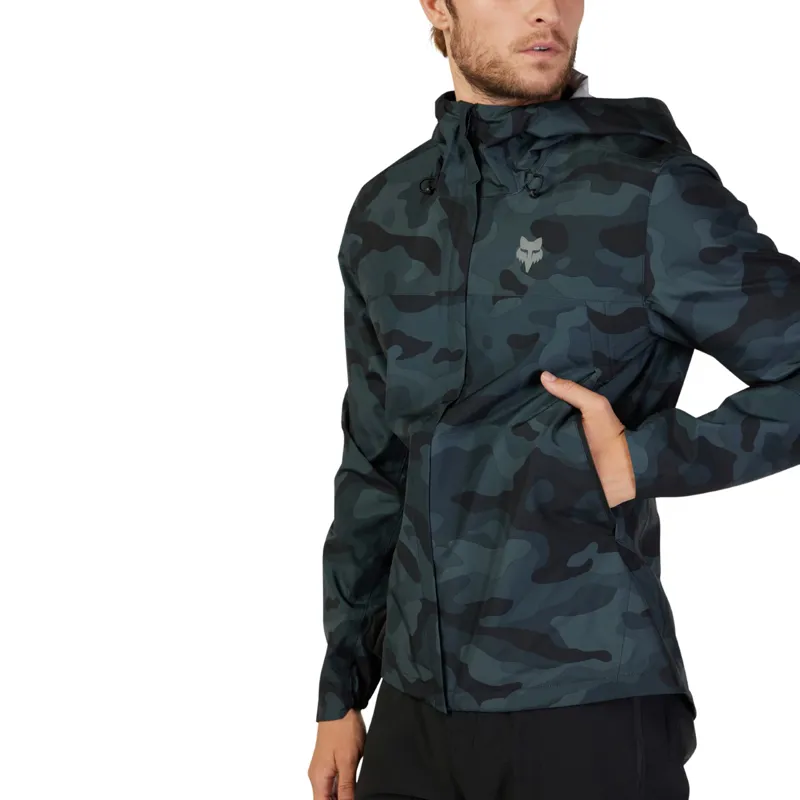 Fox Ranger 2.5L Water MTB Jacket Black Camo-6