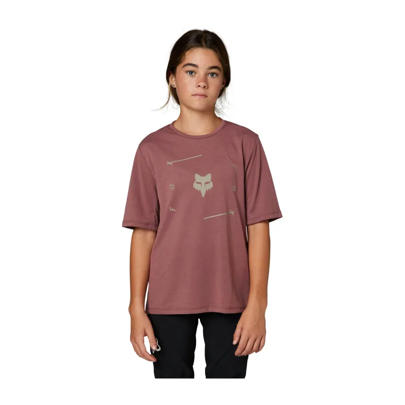 Fox Ranger Drirelease Veni Youth Short Sleeve Jersey Cordovan-1