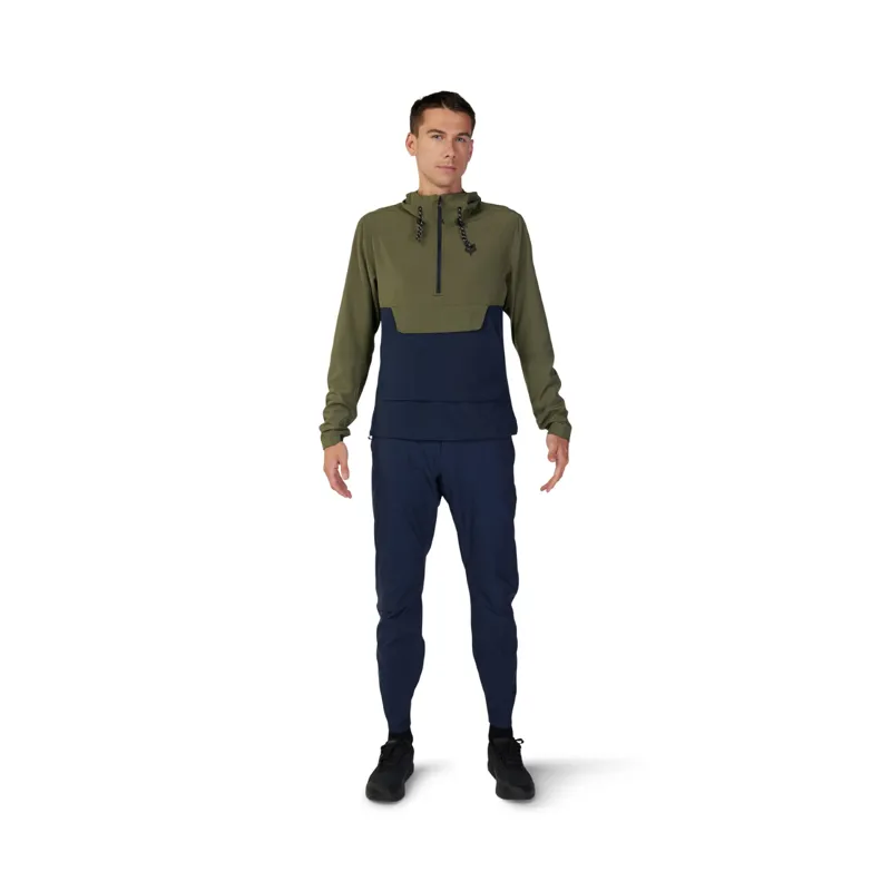 Fox Ranger Wind MTB Pullover Olive Green-7