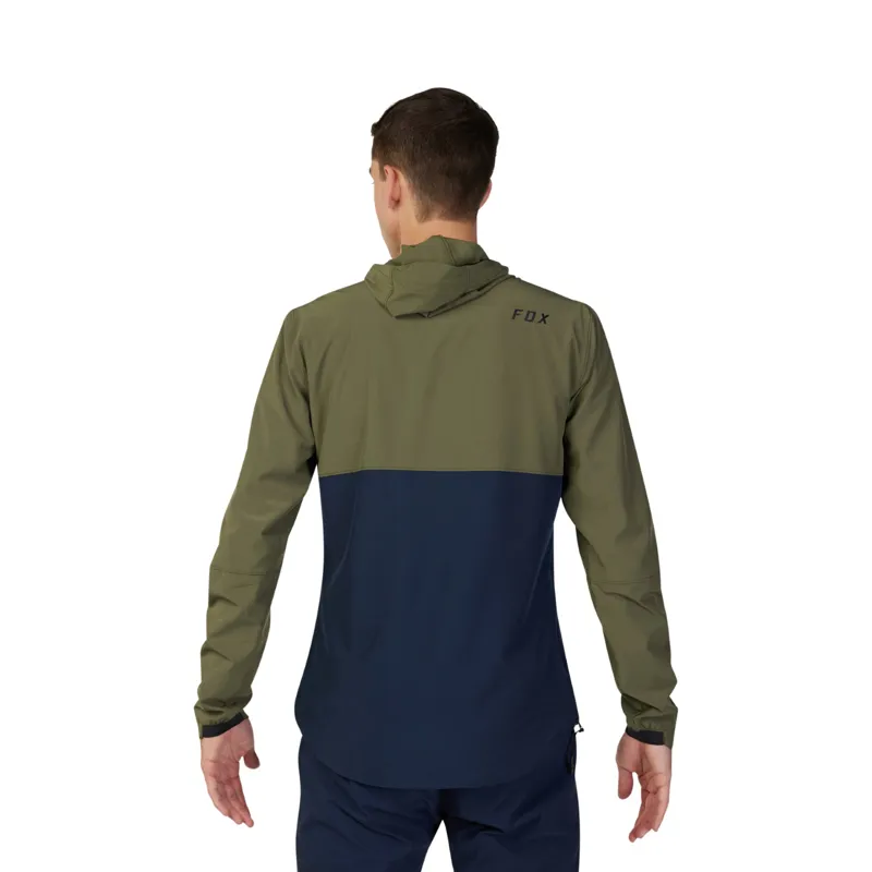 Fox Ranger Wind MTB Pullover Olive Green-2