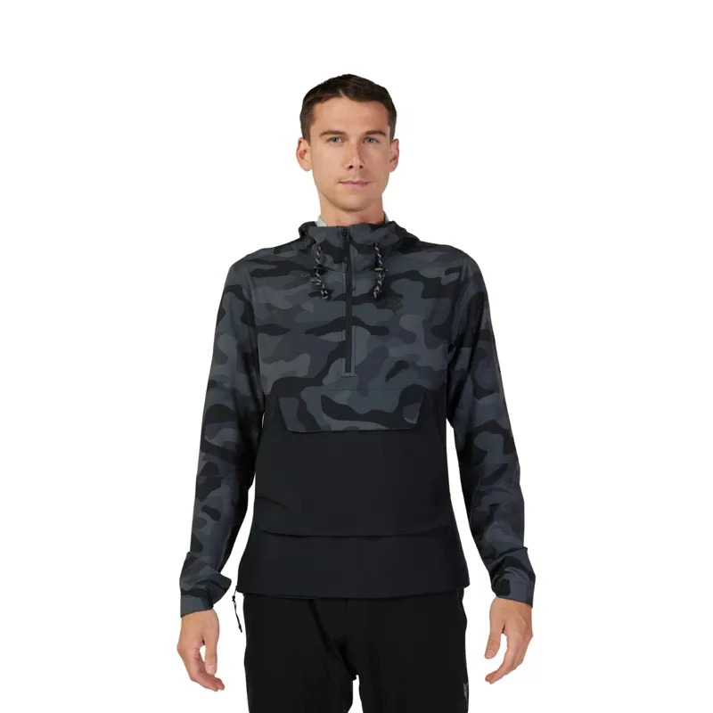 Fox Ranger Wind MTB Pullover Black Camo-1