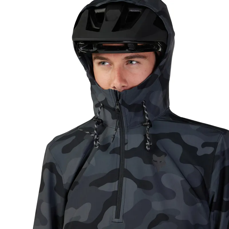 Fox Ranger Wind MTB Pullover Black Camo-8