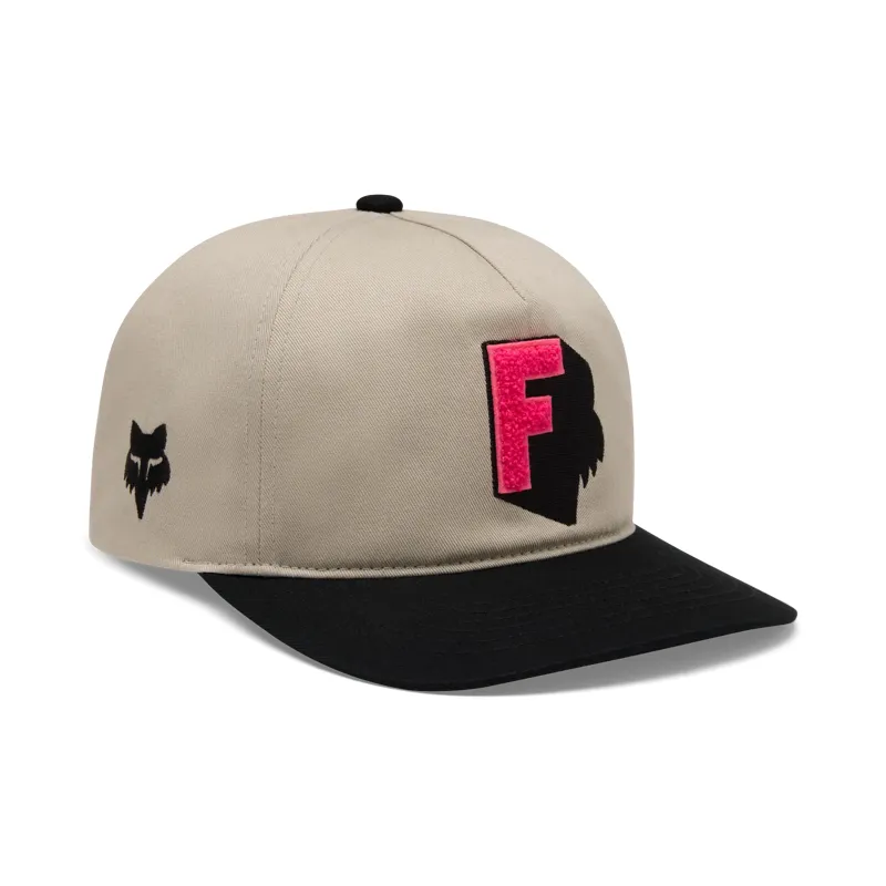 Fox Shadow Snapback Hat One Size White Chalk