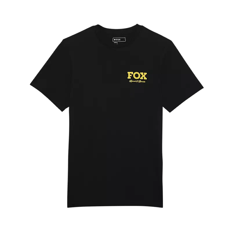 Fox Speed and Service Prem Short Sleeve Tee Shirt Black