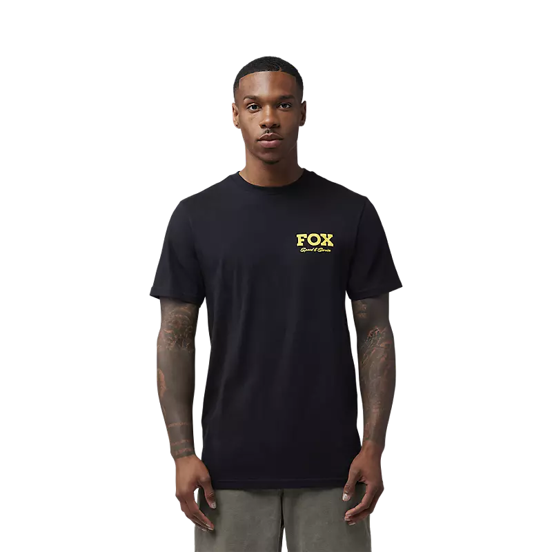 Fox Speed and Service Prem Short Sleeve Tee Shirt Black-2