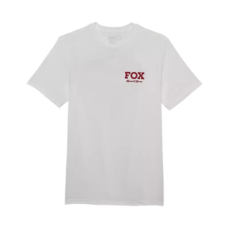 Fox Speed and Service Prem Short Sleeve Tee Shirt White