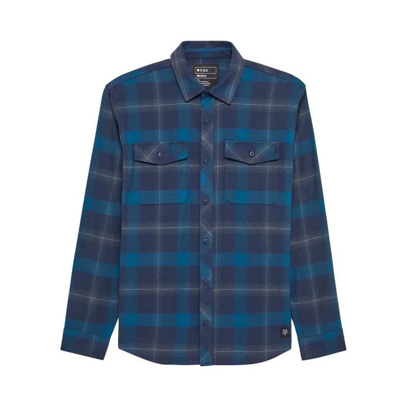 Fox Survivalist Core Flannel Long Sleeve Shirt Midnight Blue