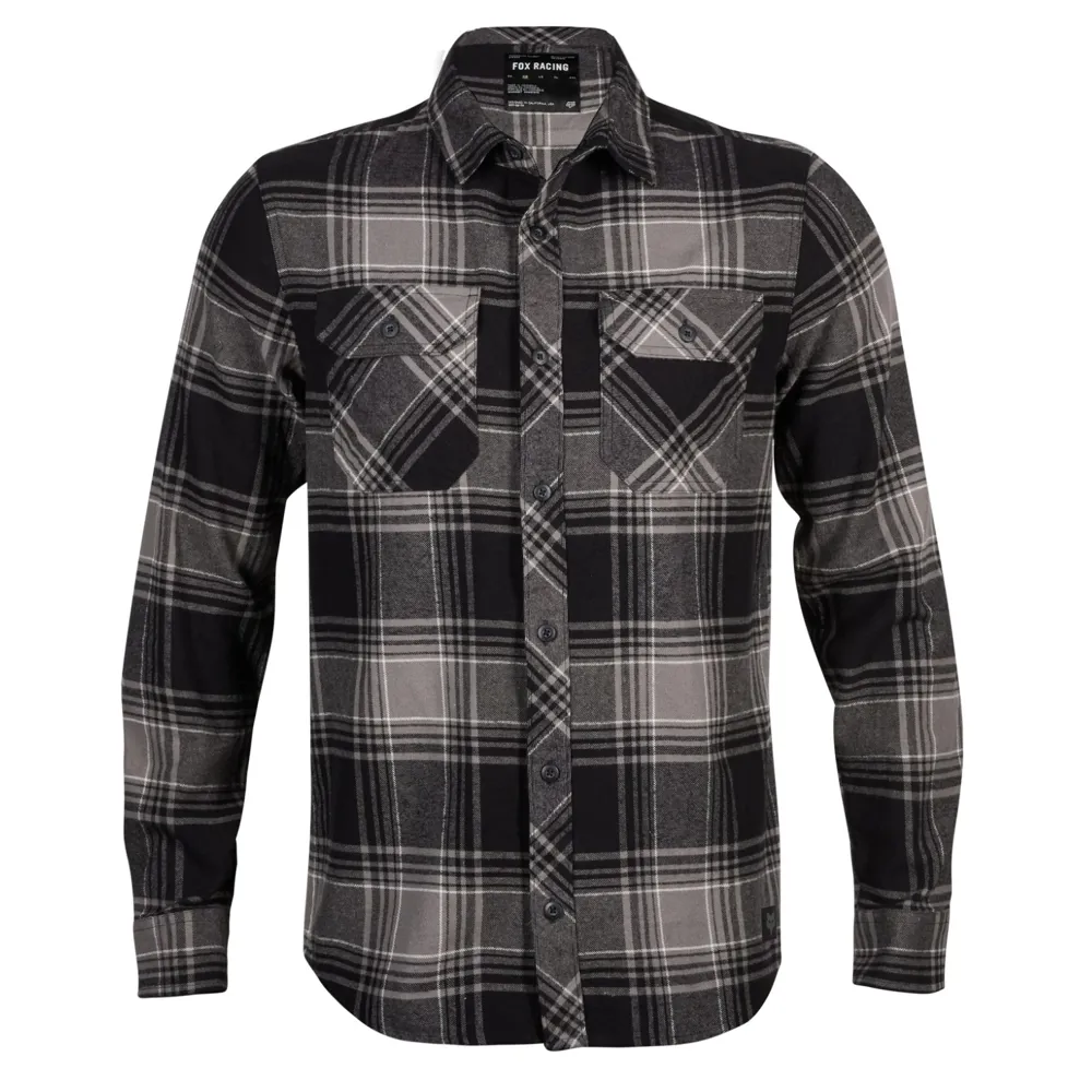 Image of Fox Traildust Flannel Shirt Black