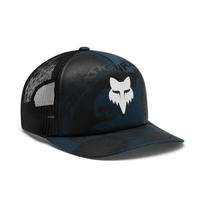 Fox Vision Mesh Trucker Hat One Size Deep Cobalt