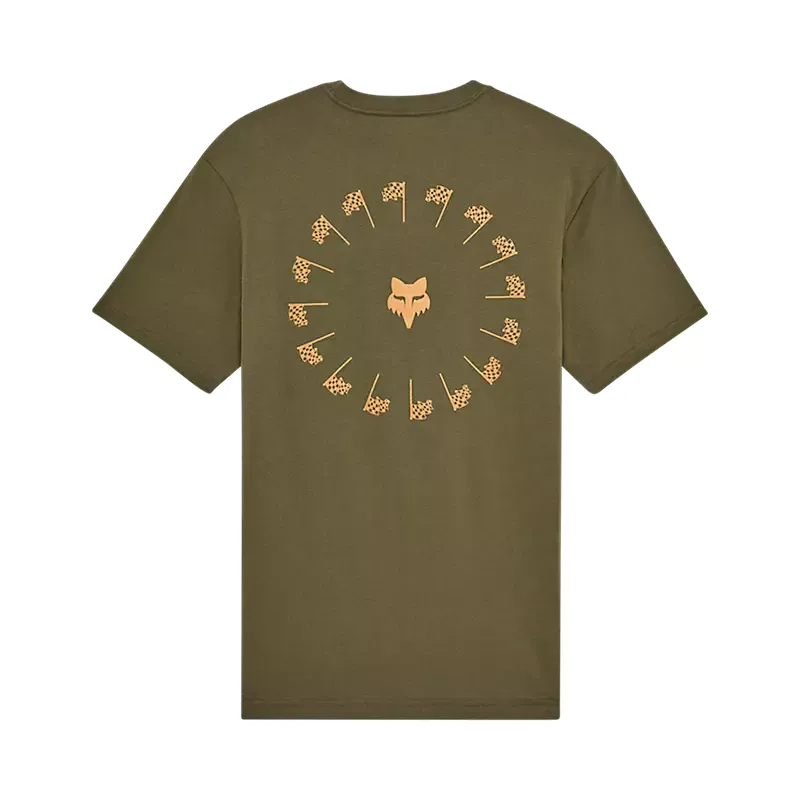 Fox Winners Circle Premium Short Sleeve Tee Shirt Olive Green-1