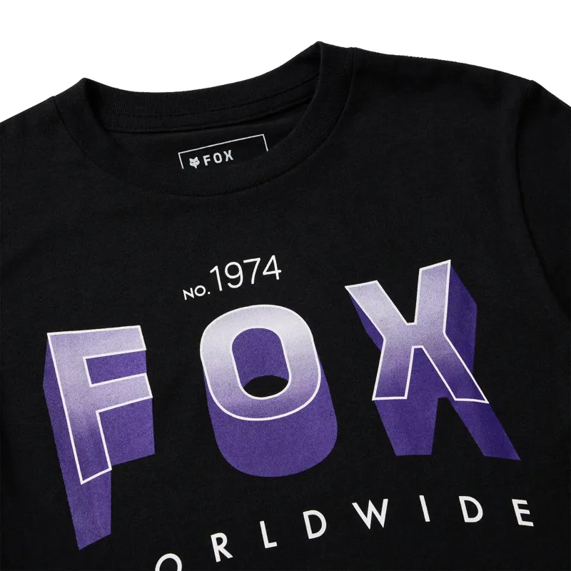 Fox Block Youth Short Sleeve Tee Ultra Black-3