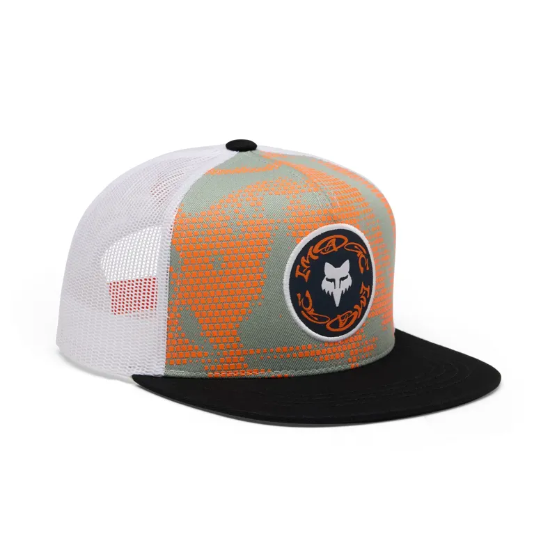 Fox Image Print Youth Snapback Hat One Size Arctic Blue