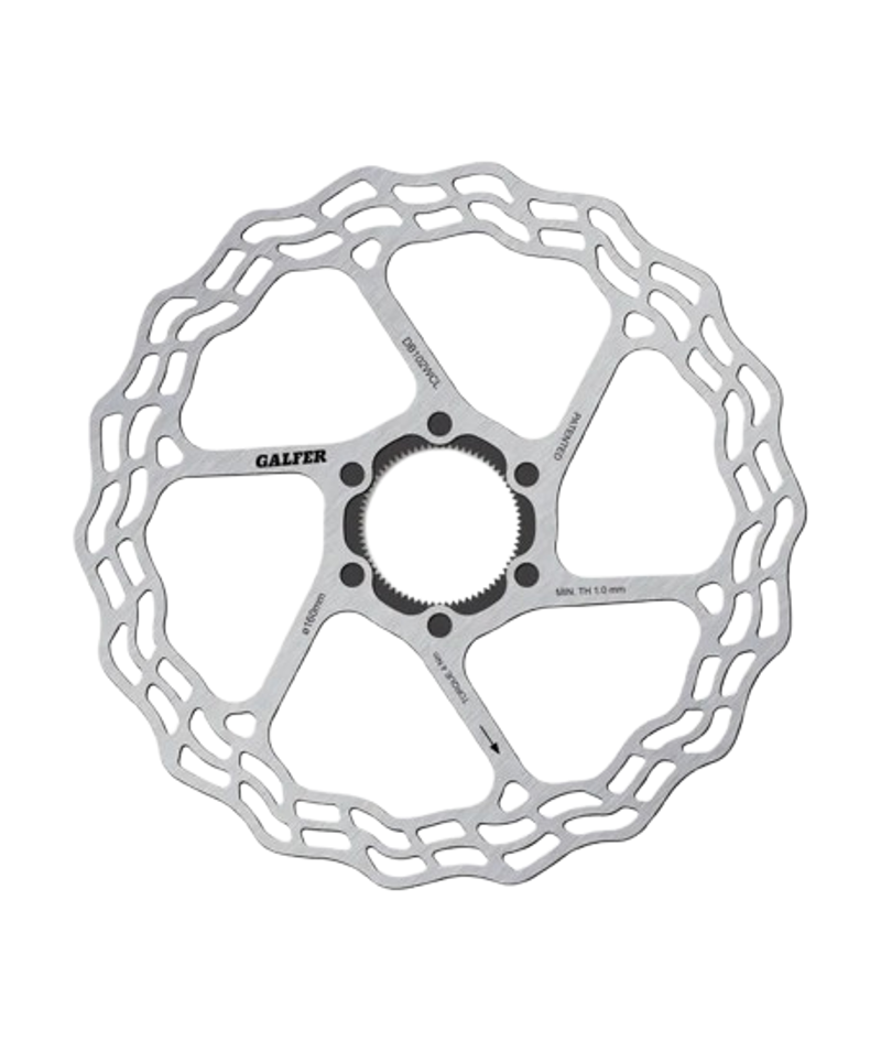 Galfer Wave Road Disc Rotor Centerlock Silver