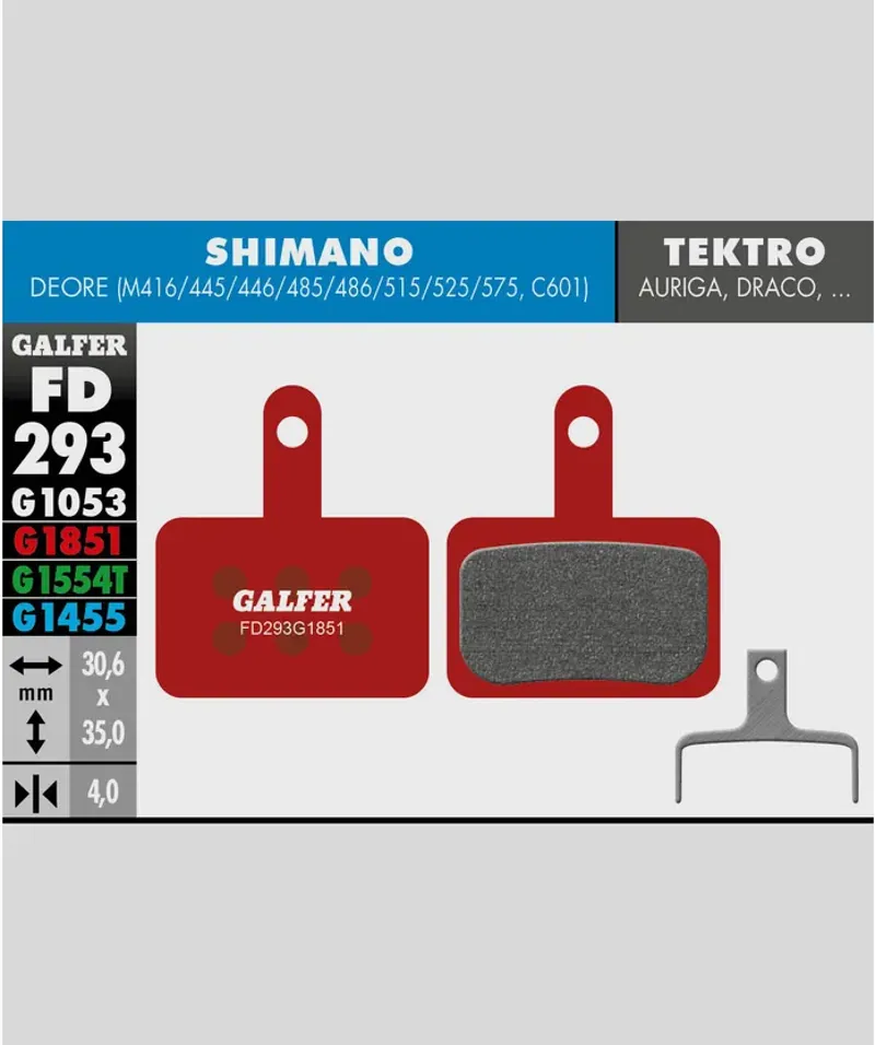 Galfer Advanced Bike Shimano Deore Disc Brake Pad-1