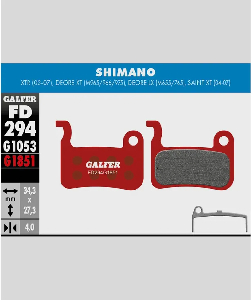 Galfer Advanced Bike Shimano XTR Disc Brake Pad-1