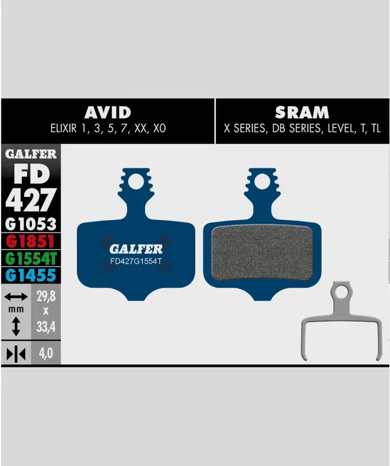 Galfer Road SRAM Avid Elixir Disc Brake Pad-1