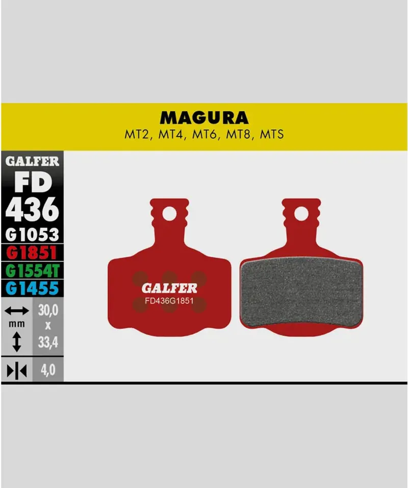 Galfer Advanced Bike Magura MT2-4-6-8 Disc Brake Pad-1