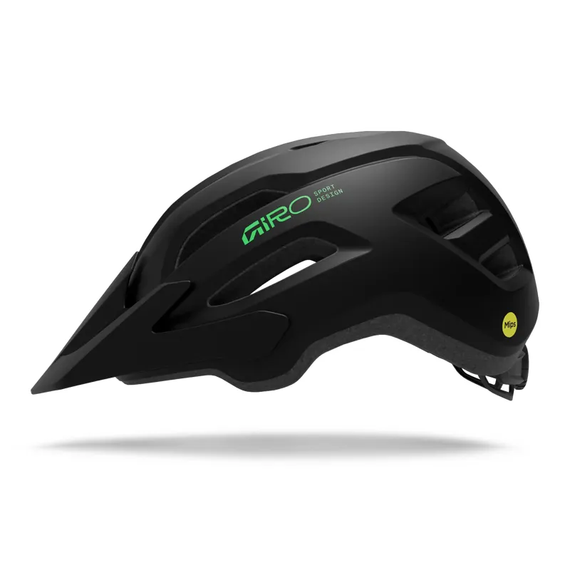 Giro Fixture II Mips Youth MTB Helmet Black/Green-3
