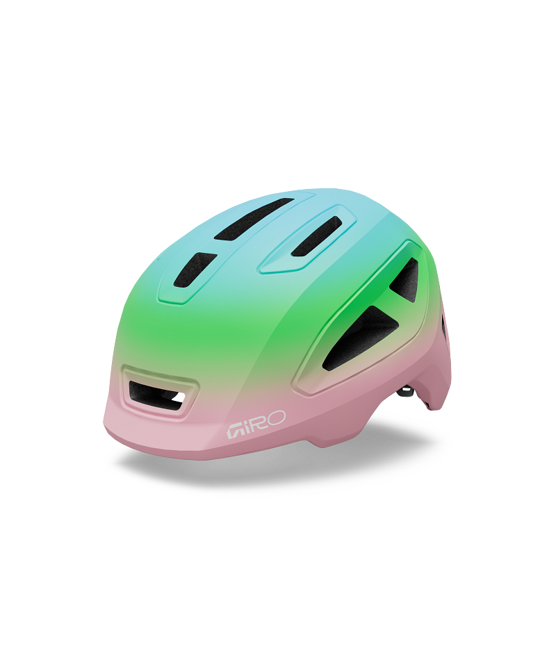 Giro Scamp II Kids MTB Helmet Pink Green