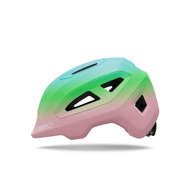 Giro Scamp II Kids MTB Helmet Pink Green-2