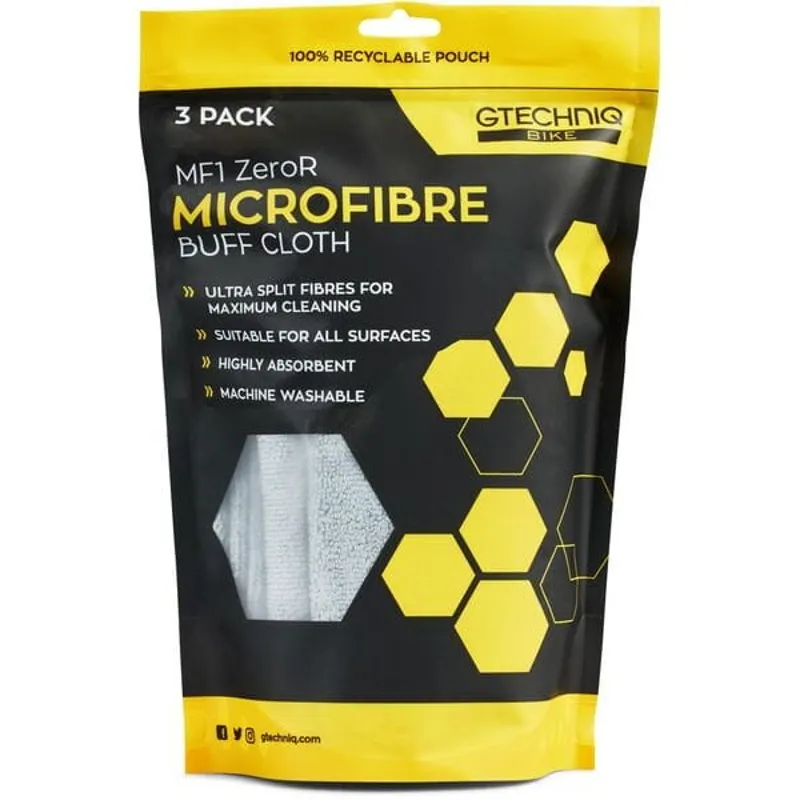 Gtechniq Bike Premium Microfibre Cloth Triple Pack 