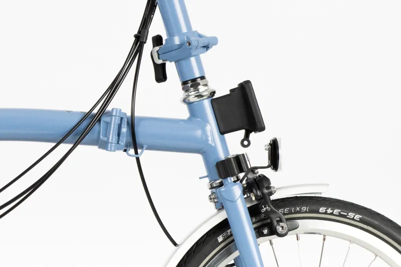 Brompton C-Line Explore High Folding Bike 2023 Cloud Blue-5