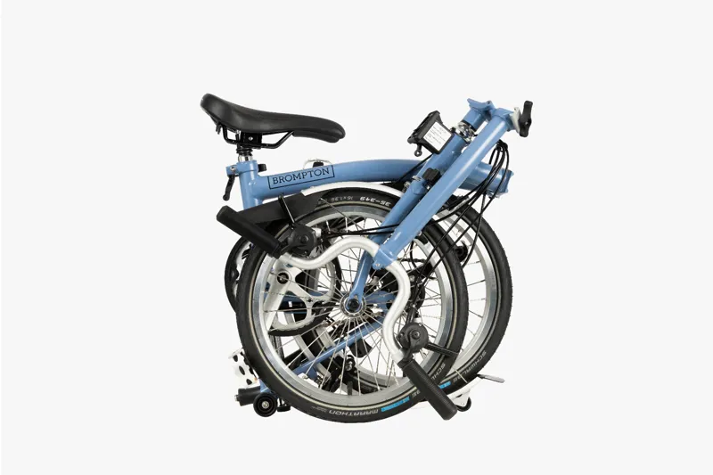 Brompton C-Line Explore High Folding Bike 2023 Cloud Blue-3